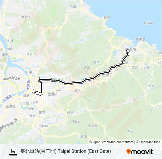 1813 Bus Line Map