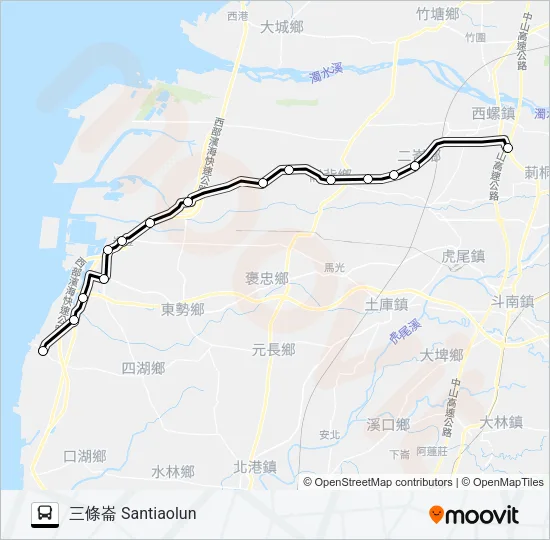 1637A Bus Line Map