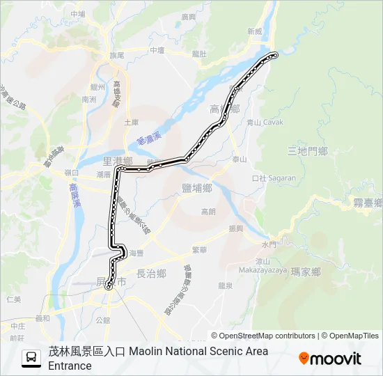 8218B Bus Line Map