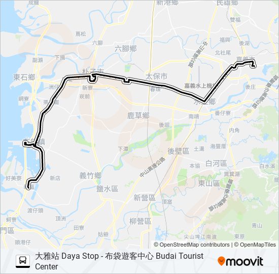 7327I bus Line Map