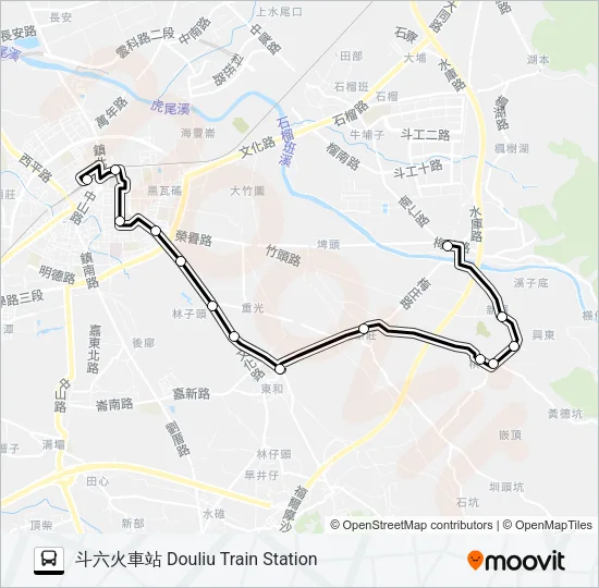 7131A Bus Line Map