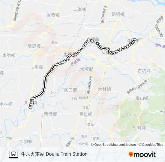 7124B Bus Line Map
