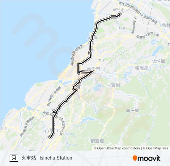 5803 bus Line Map