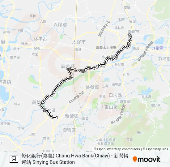 7208 Bus Line Map