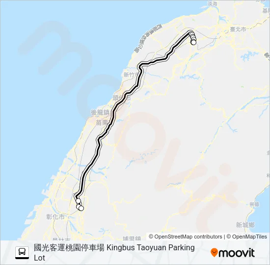 巴士1861的線路圖