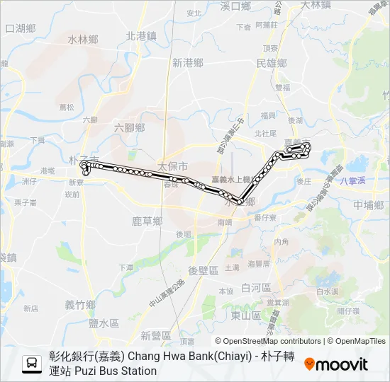 7205A Bus Line Map
