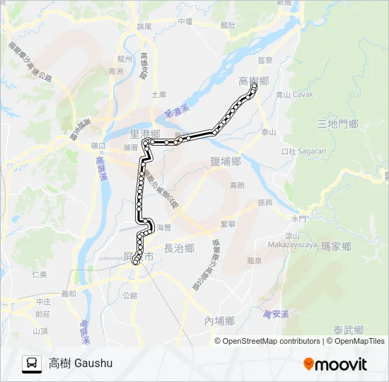 8217A Bus Line Map