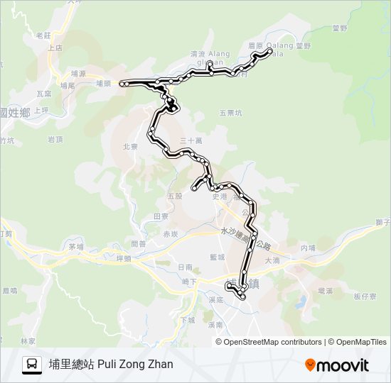 6651A bus Line Map