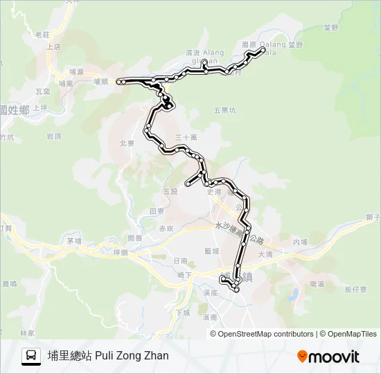 6651A Bus Line Map