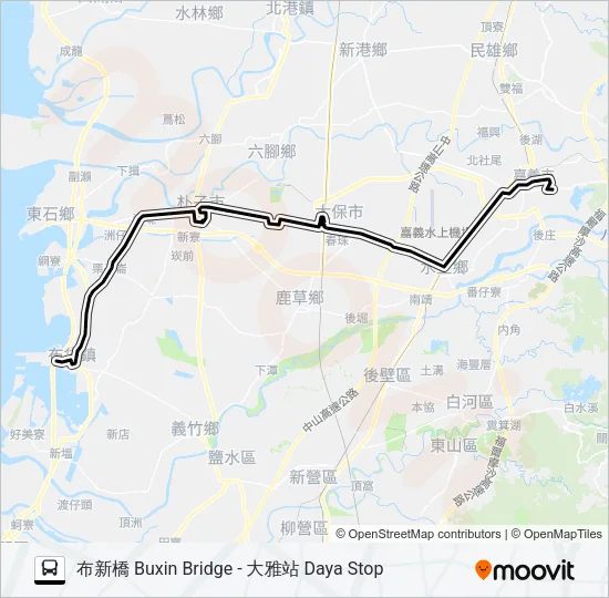 7327E Bus Line Map