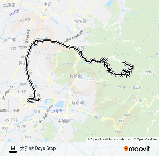 7315A Bus Line Map