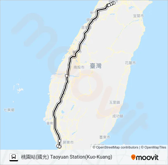 1862A Bus Line Map