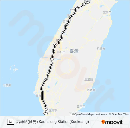 1862A Bus Line Map