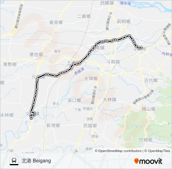 7123A Bus Line Map