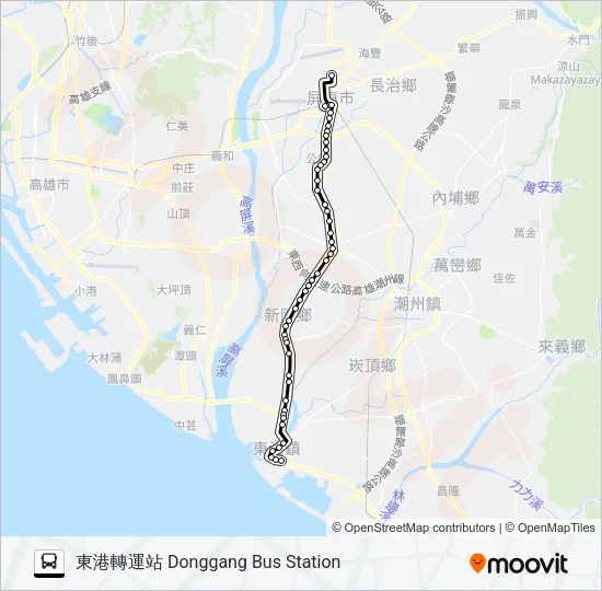 8202A Bus Line Map