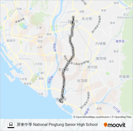 8202A Bus Line Map