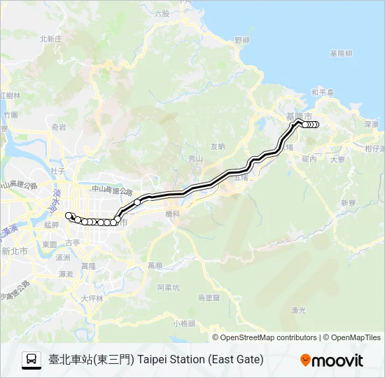 1813B Bus Line Map