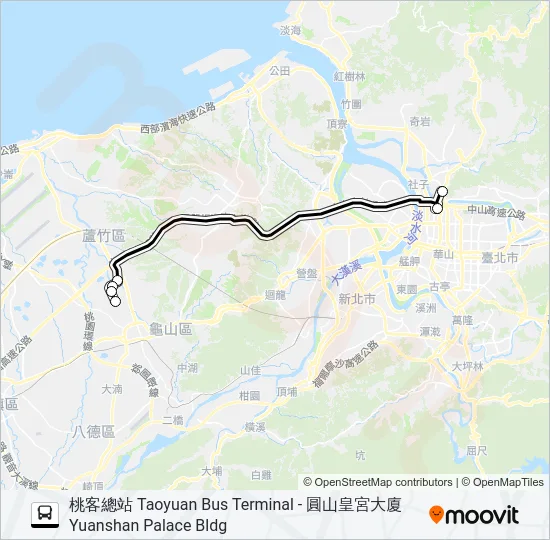 9023A Bus Line Map