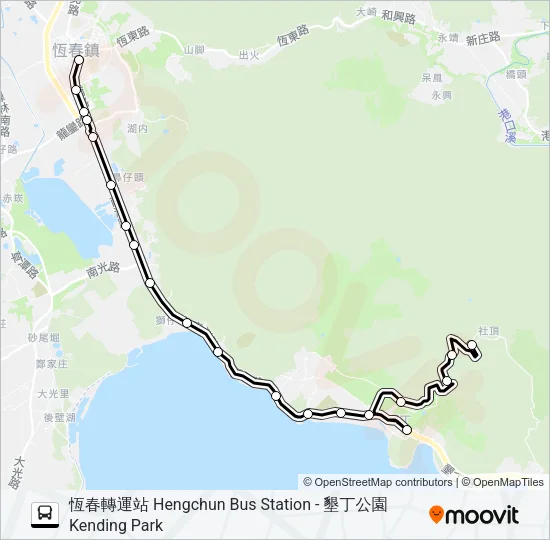 8248A Bus Line Map