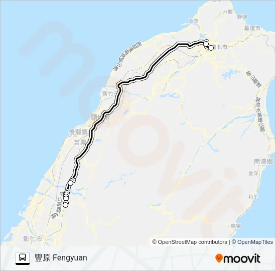 6606 Bus Line Map
