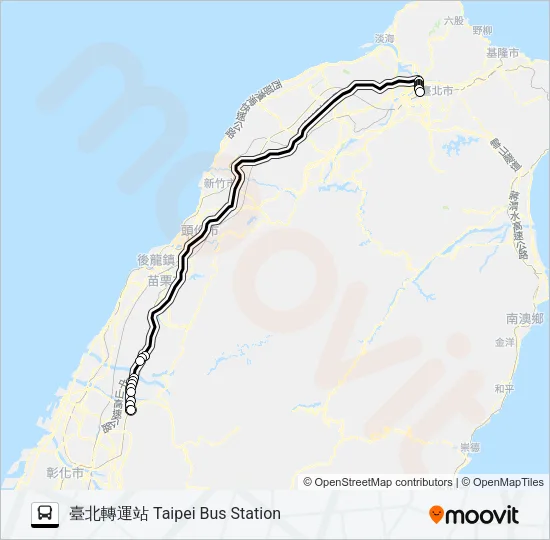6606 Bus Line Map