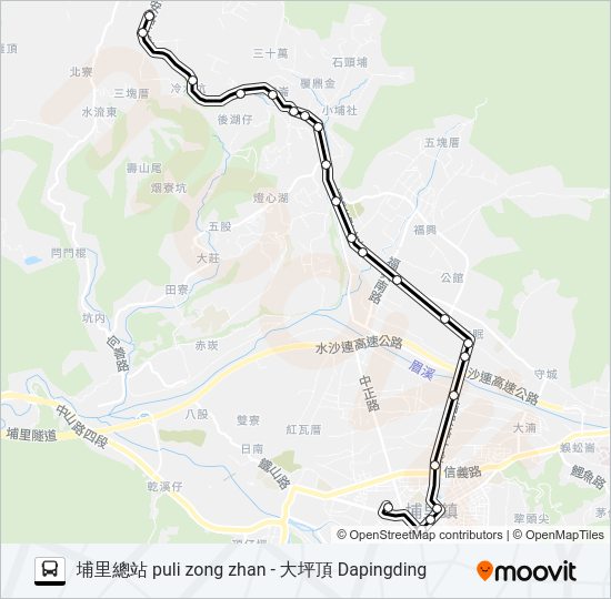 6650B bus Line Map