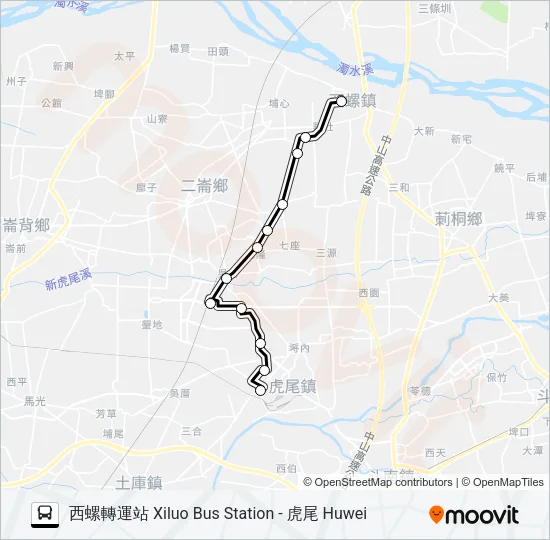巴士7117的線路圖