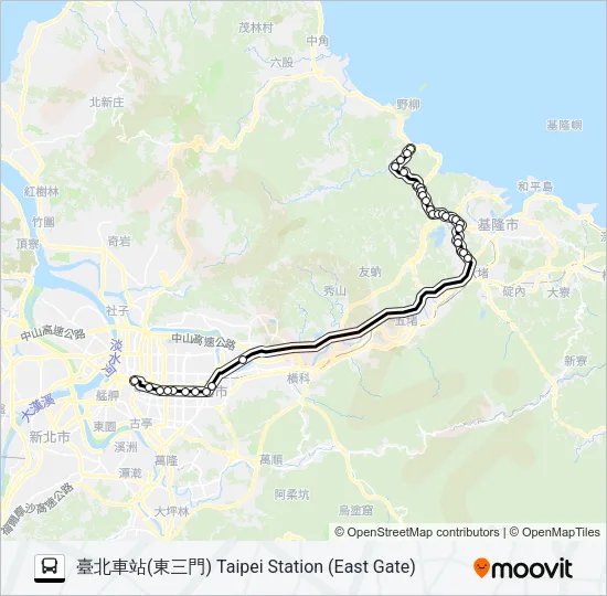1815D Bus Line Map