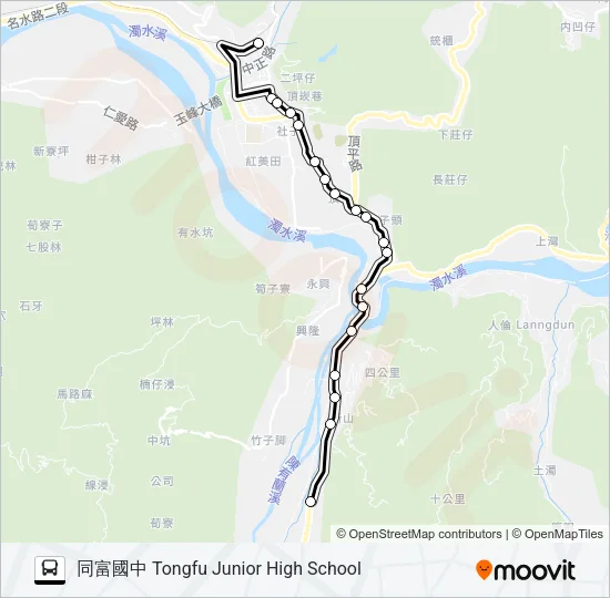6728A Bus Line Map