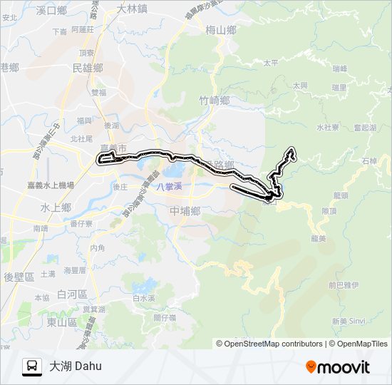 7318A bus Line Map