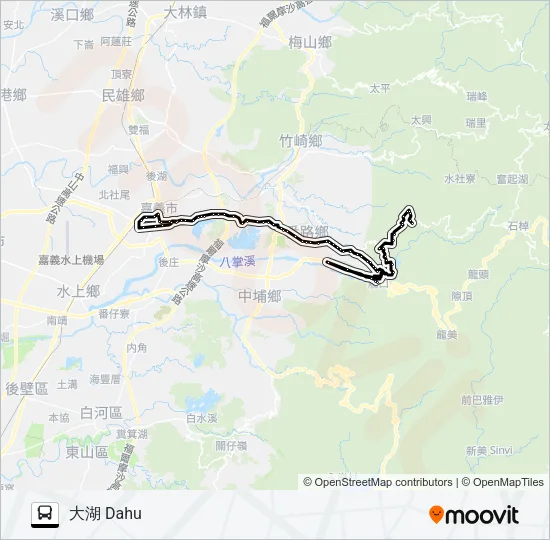 7318A Bus Line Map