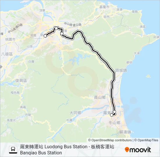 1917 Bus Line Map