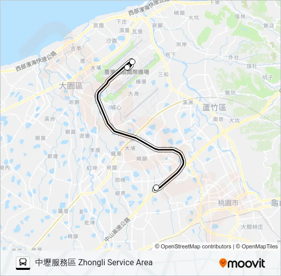 1627 Bus Line Map