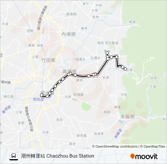 8212A Bus Line Map