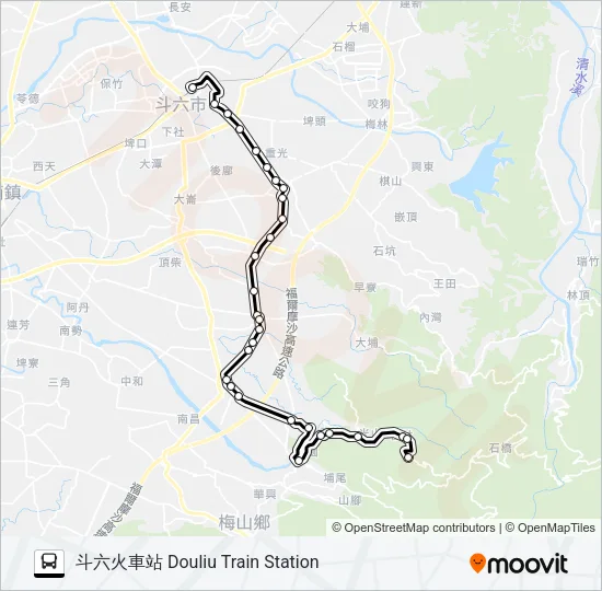7129 Bus Line Map
