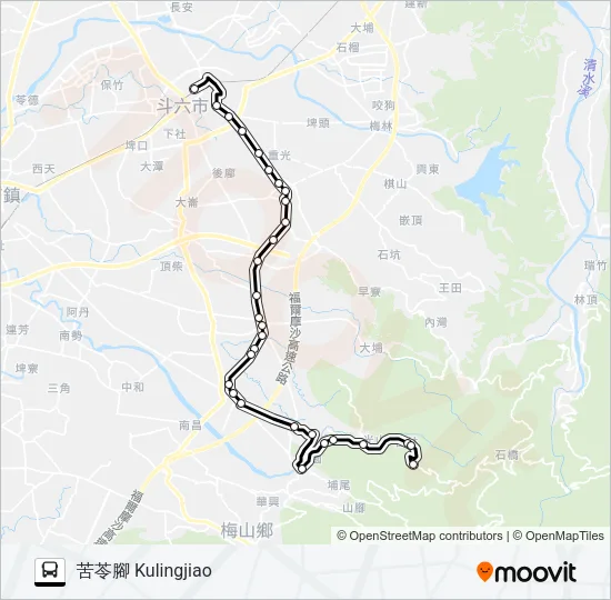 7129 Bus Line Map