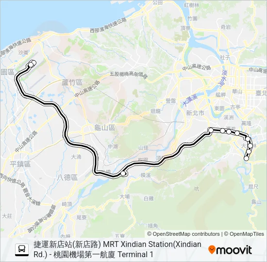 1968 Bus Line Map