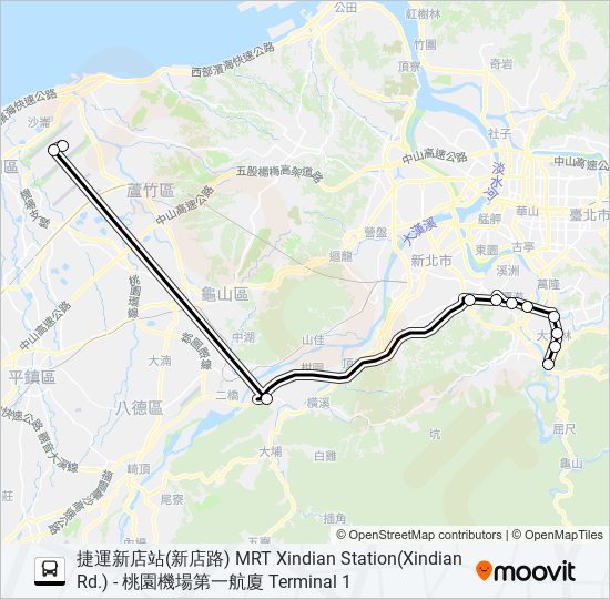 1968 bus Line Map