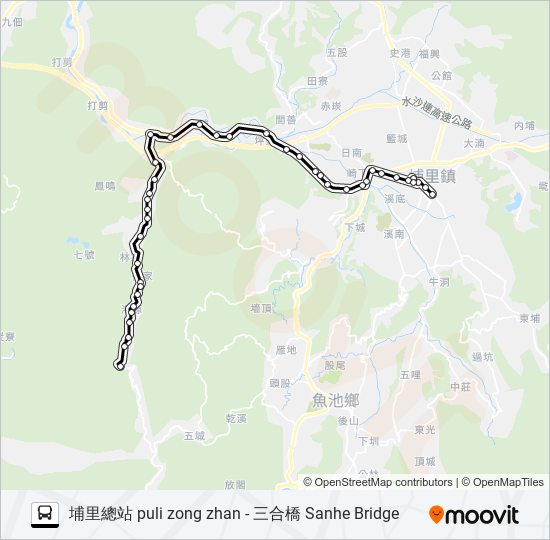 6657 bus Line Map