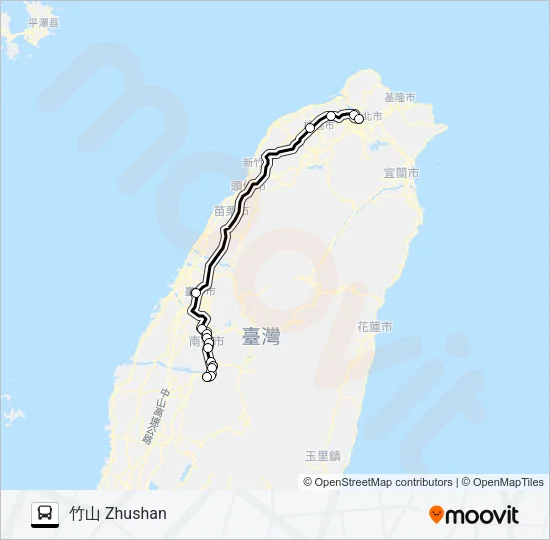 1632 Bus Line Map