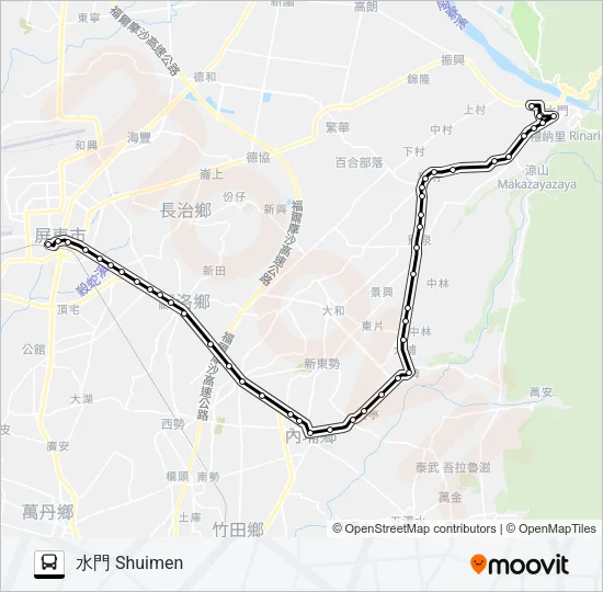 8232 Bus Line Map