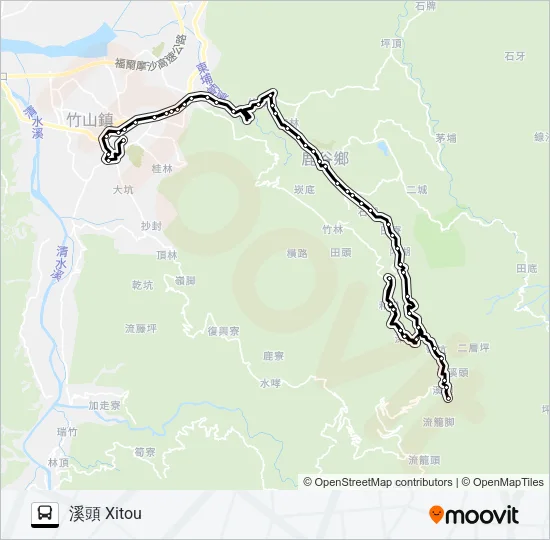 6719A Bus Line Map