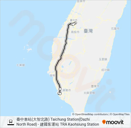 1621D Bus Line Map
