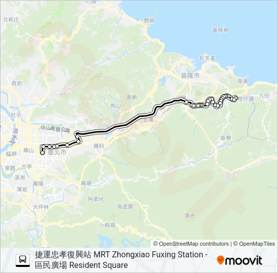 1061 Bus Line Map