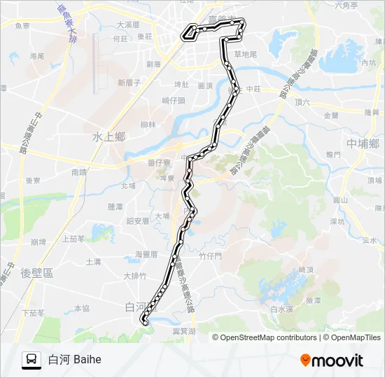 7210B Bus Line Map