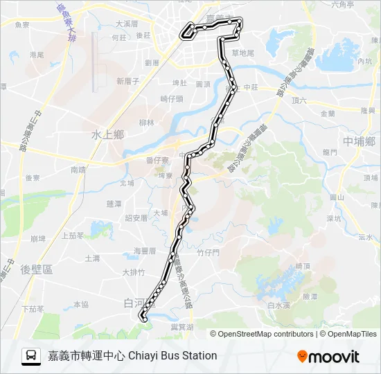 7210B Bus Line Map