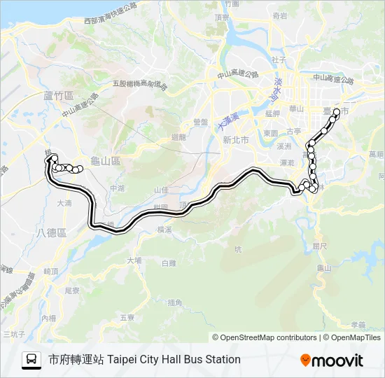 9009 Bus Line Map