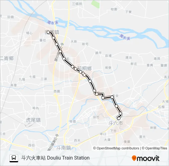 7133A Bus Line Map