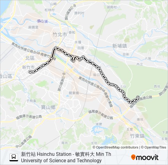 5615A bus Line Map