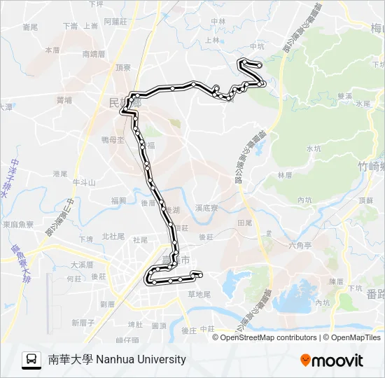 7309 Bus Line Map